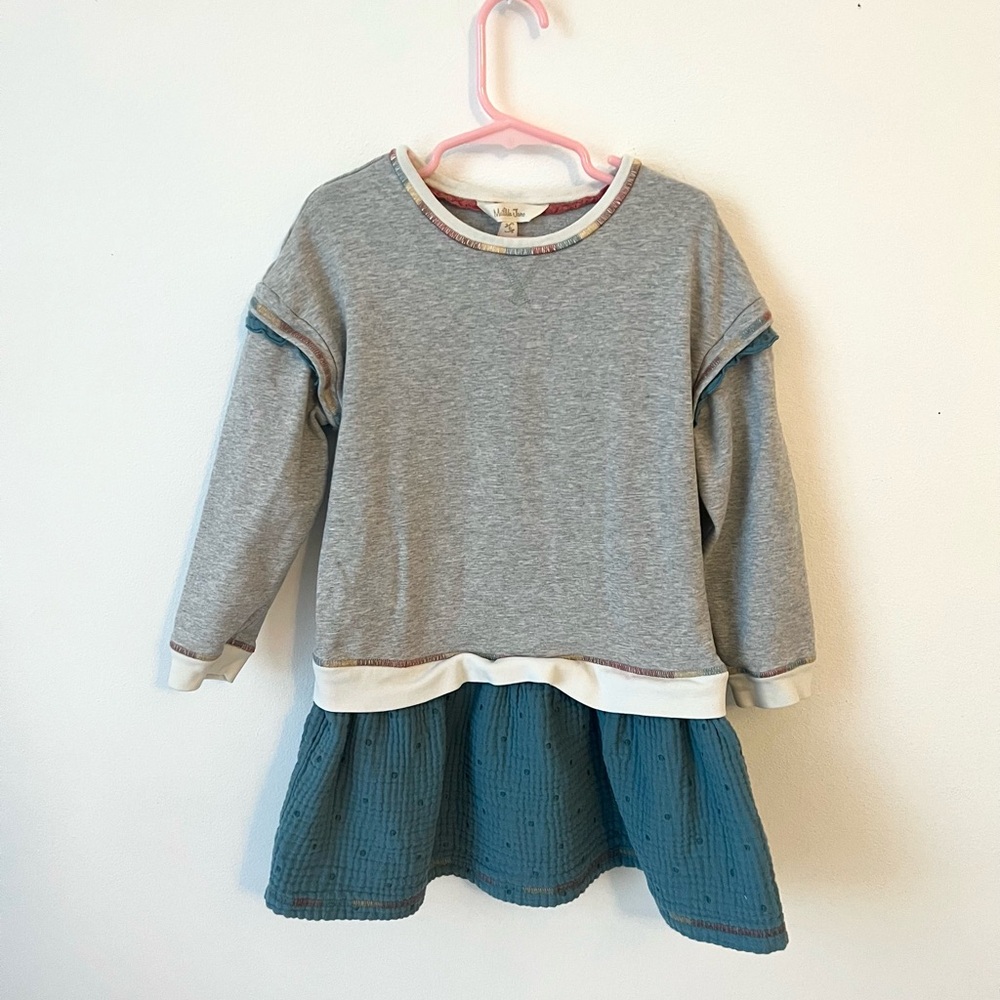 Matilda Jane Tunic Sweatshirt dress top Size 6 long sleeves